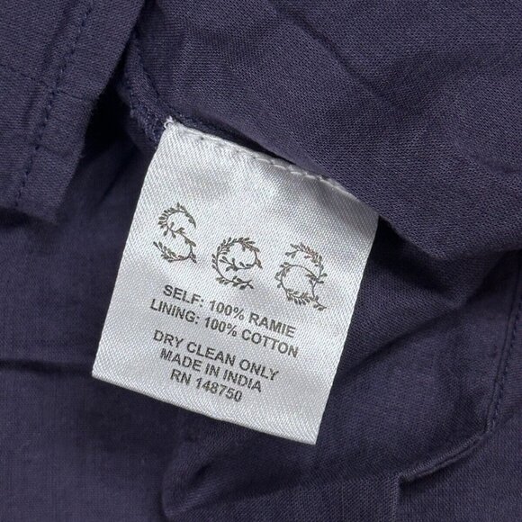 SEA New York Dress 6Y Girls Blue Navy Smocked Floral Fit & Flare Cut Out - Picture 7 of 8